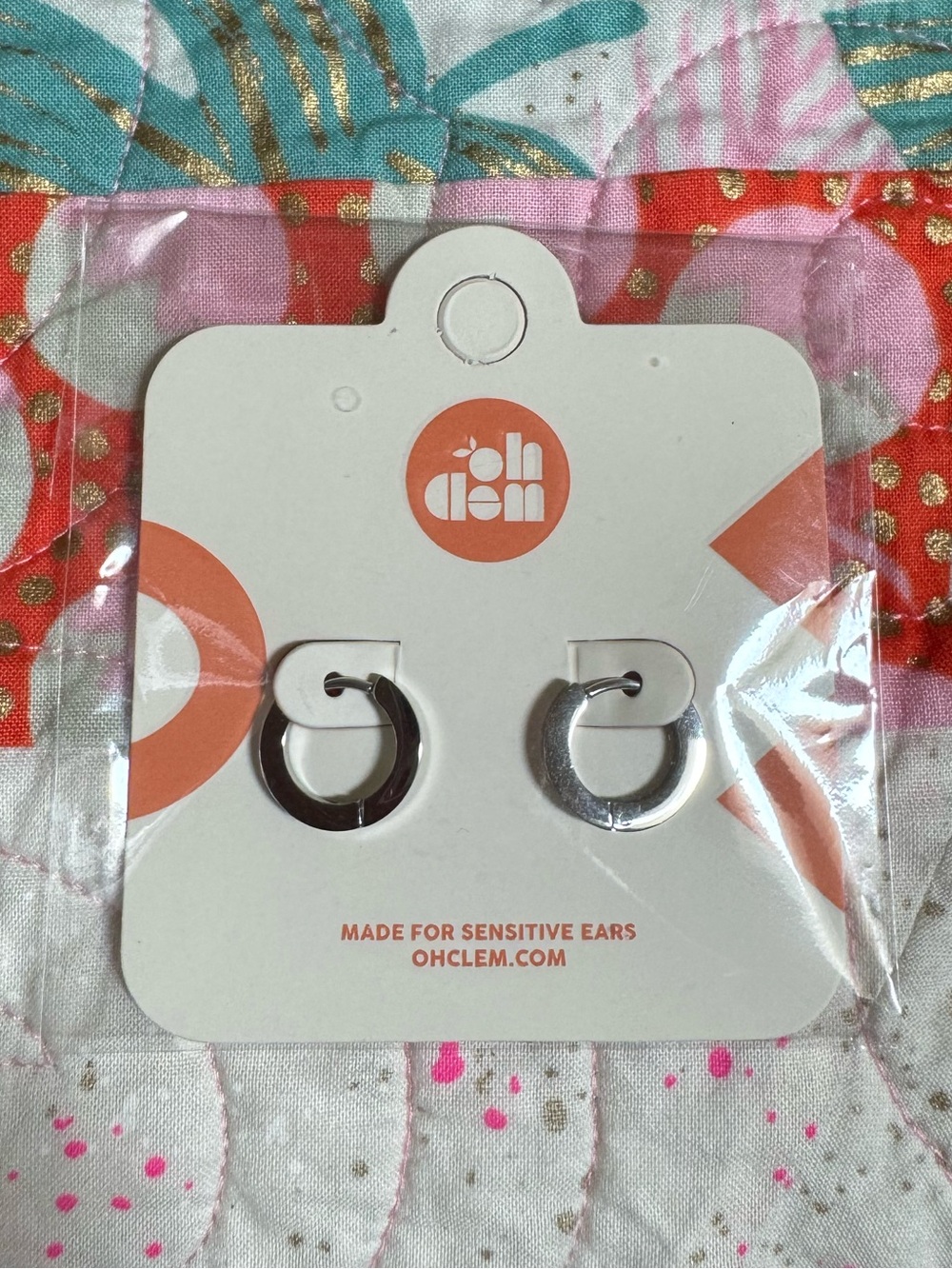 Oh Clem Silver O.G. Huggie Hoops